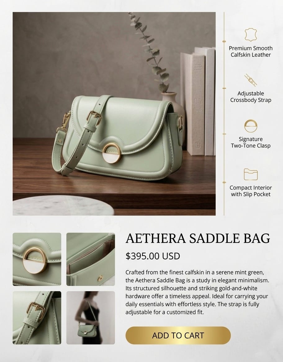 Luxury Women's Crossbody Shoulder Bag | Premium PU Leather Handbag