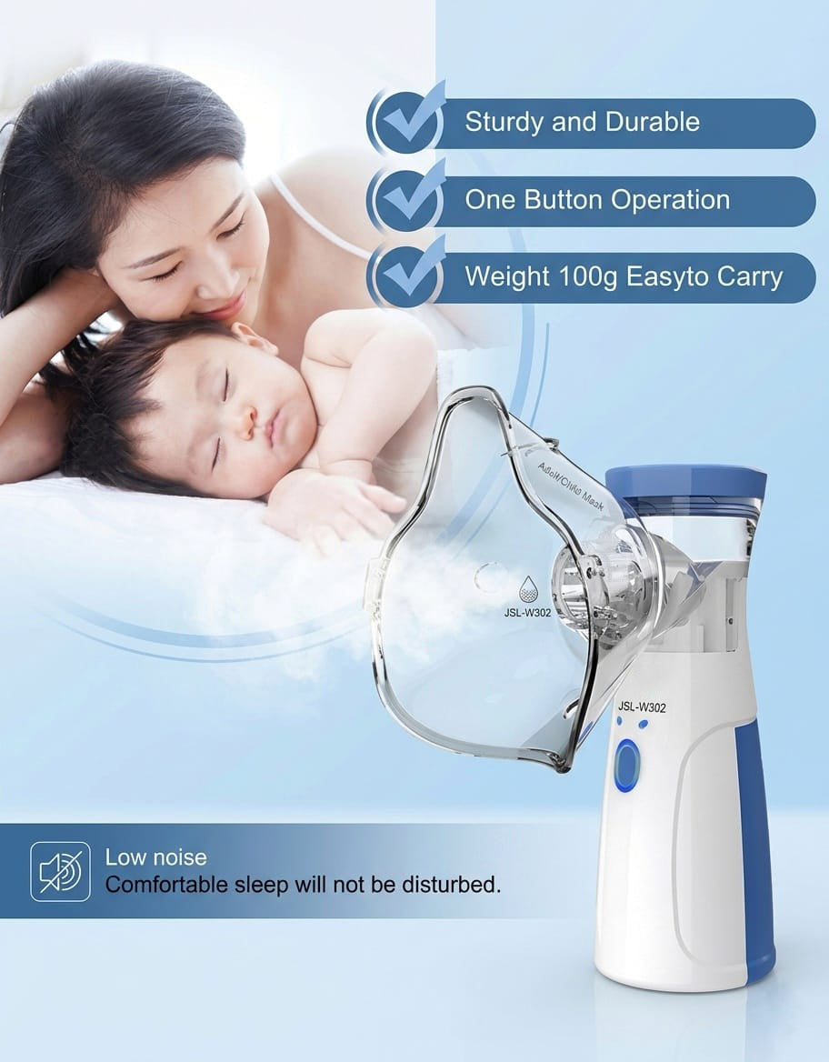 Portable Mesh Nebulizer for Adults & Kids