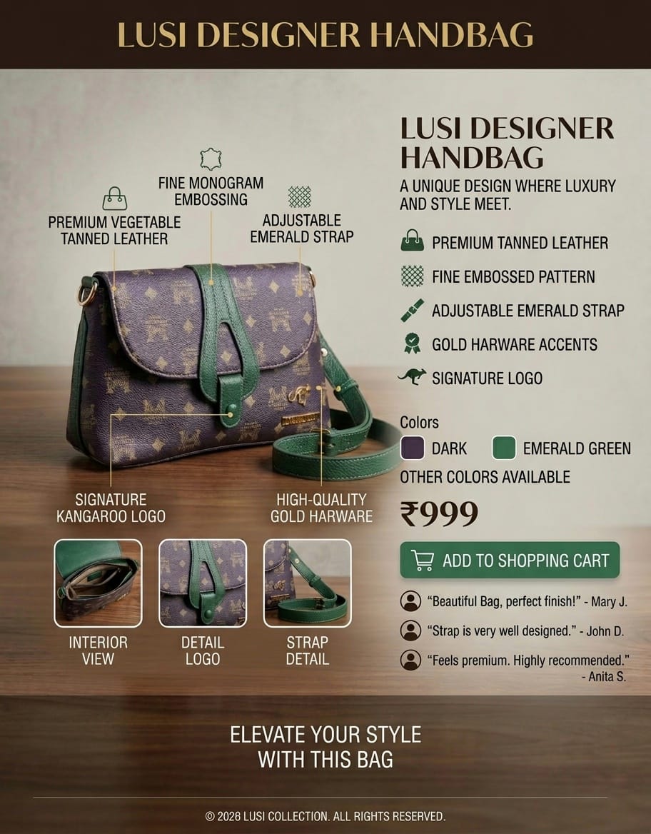 Premium Women's Crossbody Sling Bag