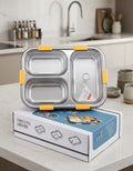Stainless Steel 3 Compartment Lunch Box | Leakproof Bento Box