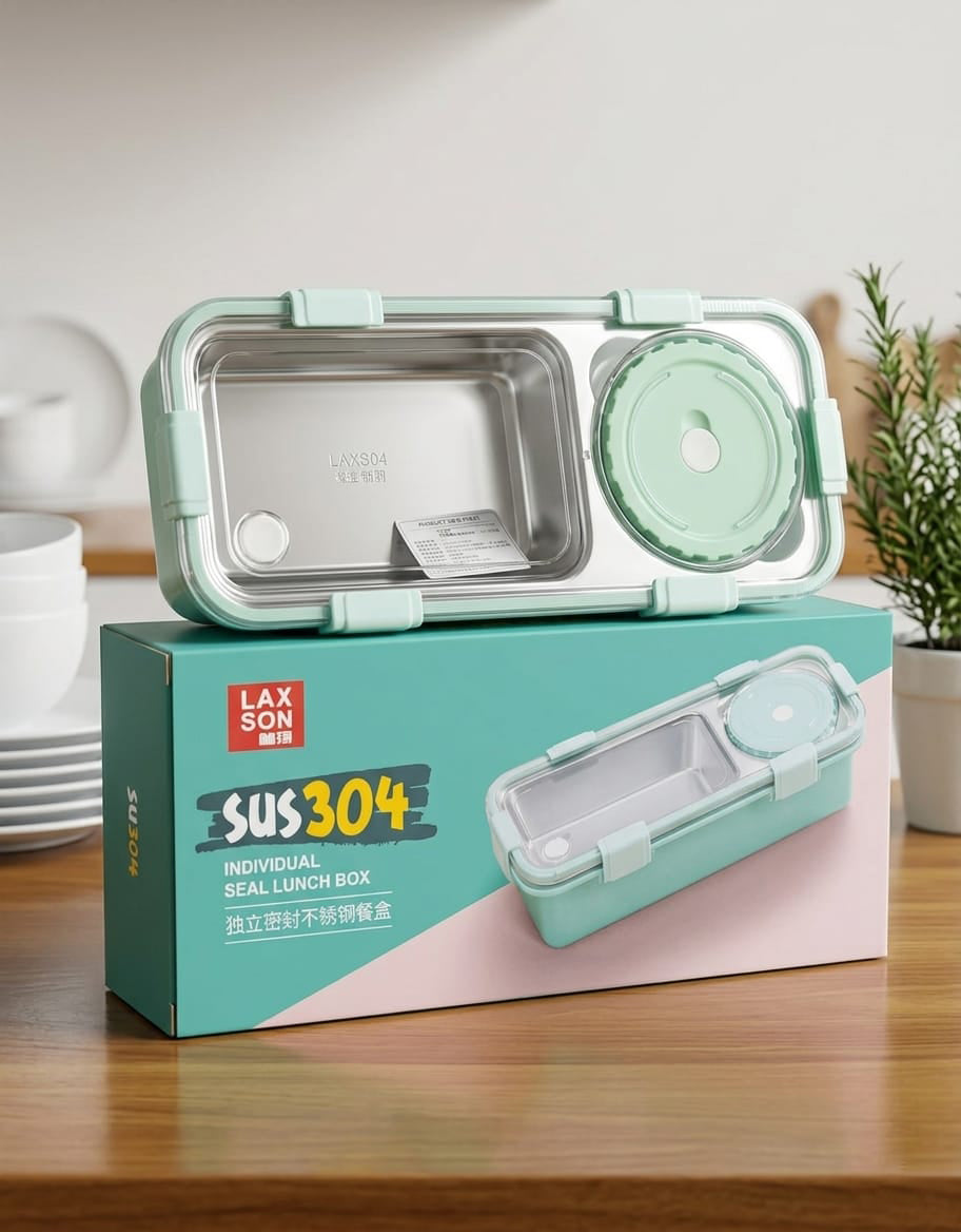 Premium Stainless Steel Lunch Box | Leakproof Food Container