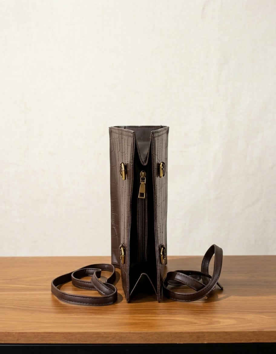 Premium Croc-Embossed Women's Tote Bag