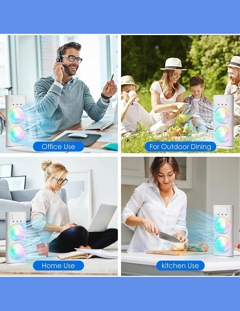 Rechargeable Air Conditioner Water Cooler