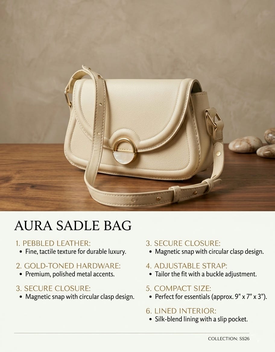 Luxury Women's Crossbody Shoulder Bag | Premium PU Leather Handbag