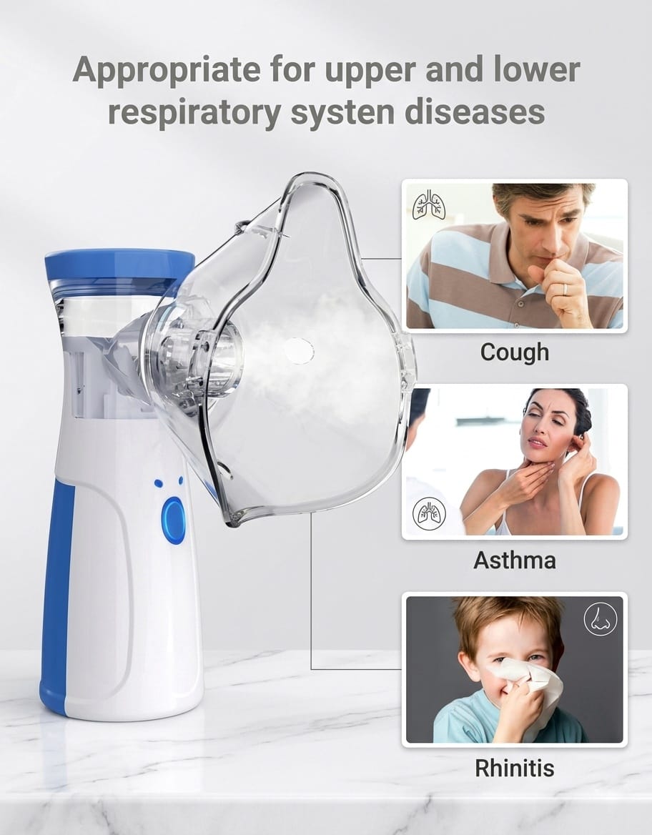 Portable Mesh Nebulizer for Adults & Kids