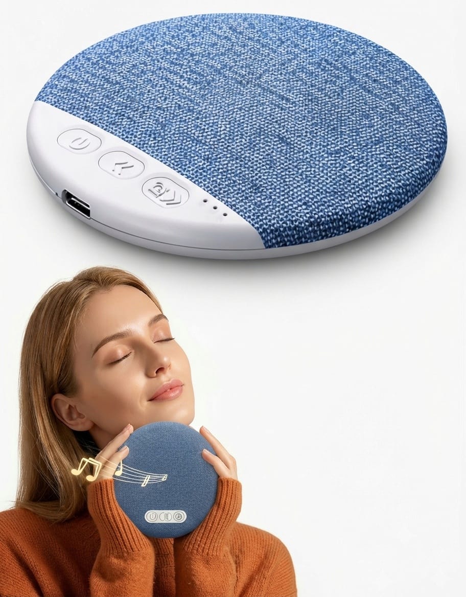 Bluetooth Under Pillow Sleep Speaker with White Noise & Timer | Wireless Sleep Speaker
