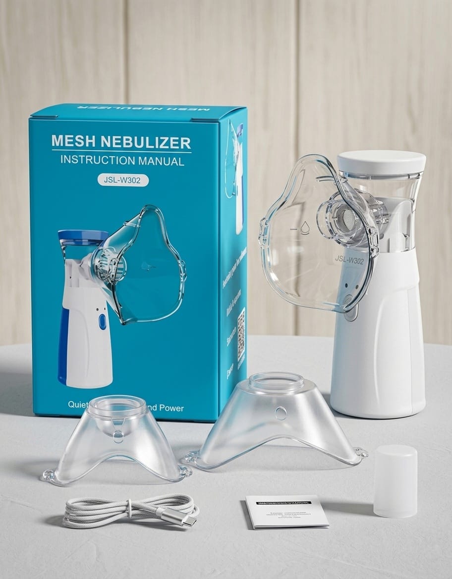 Portable Mesh Nebulizer for Adults & Kids