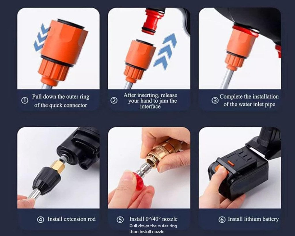 high pressure car washing gun