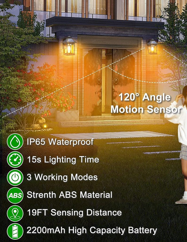 Solar warm color Modes Sconce Solar Lamp