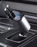 4-in-1 Retractable 66W Fast Car Charger